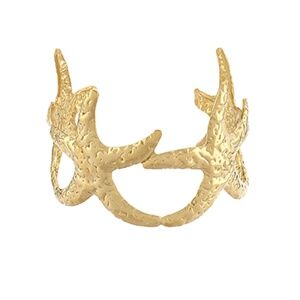 Textured Starfish Cuff Bracelet